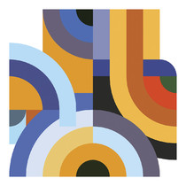 Criss Cross Rhythms Exploding with Happiness (Ukiyo) by John Warwicker